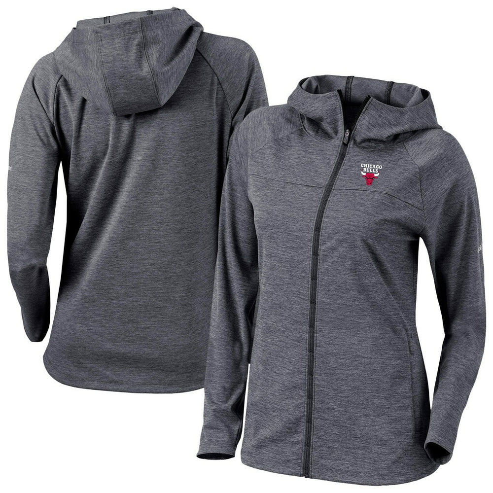 Chicago Bulls Women's Omni-Wick Half Shot Full-Zip Hooded Jacket Black - Columbia