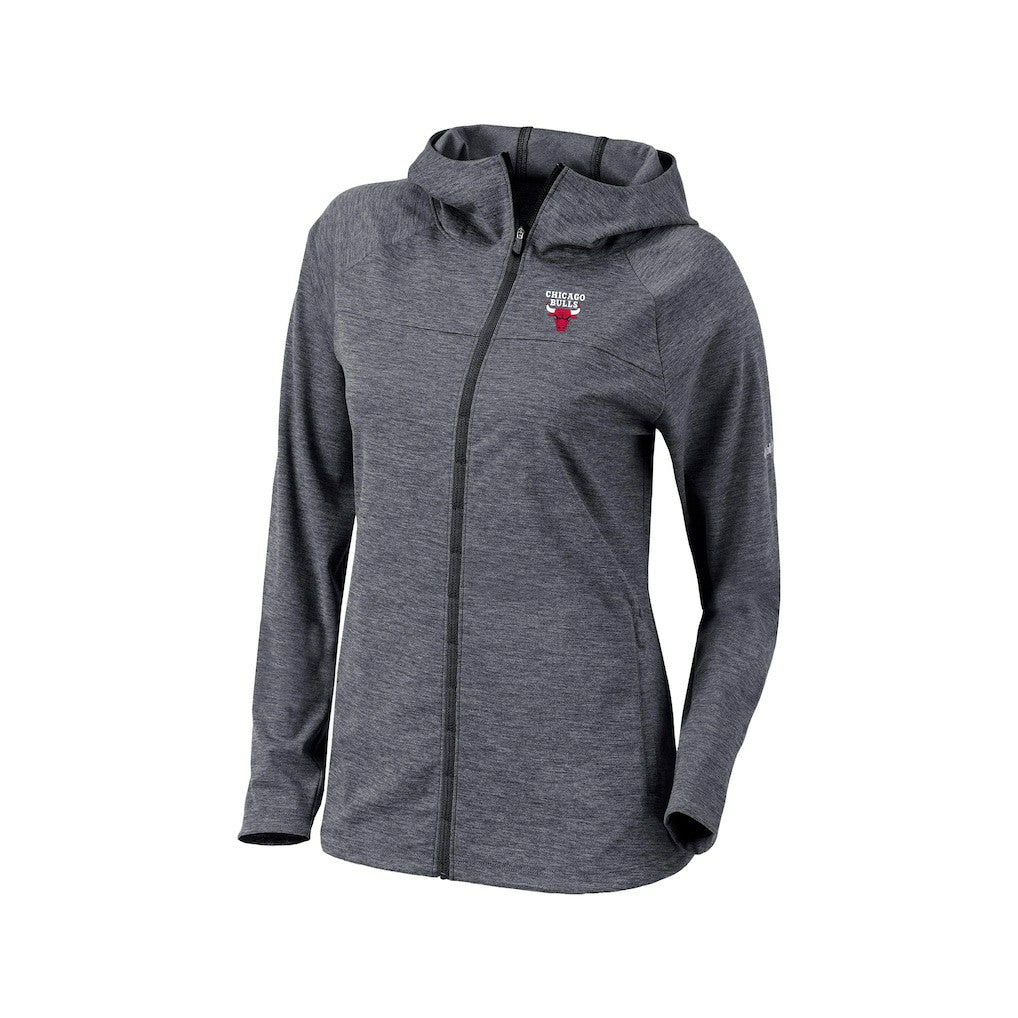 Chicago Bulls Women's Omni-Wick Half Shot Full-Zip Hooded Jacket Black - Columbia