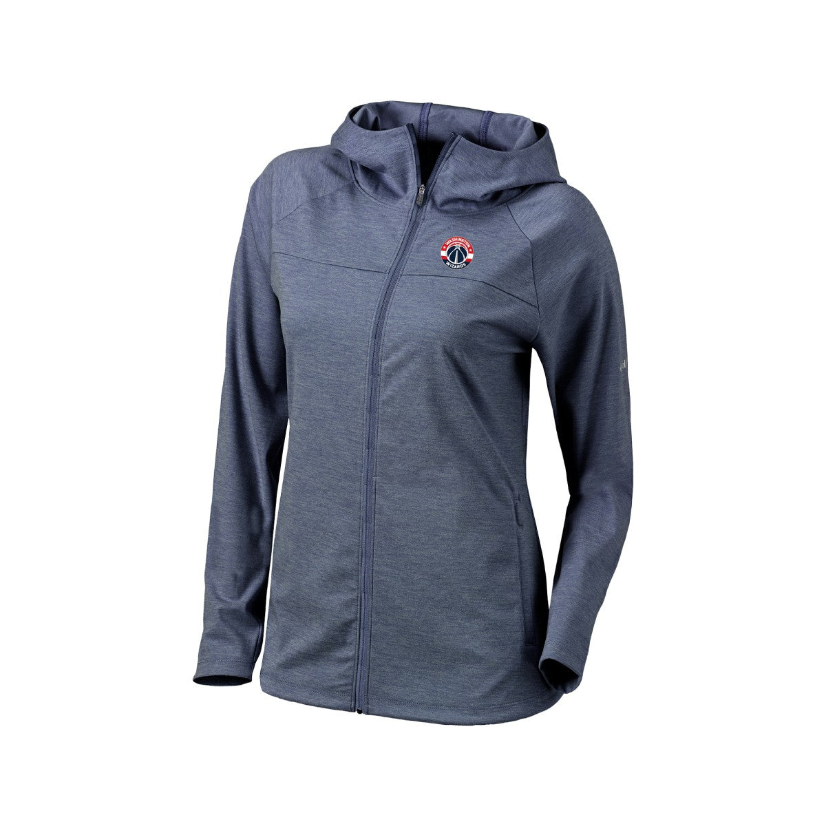 Washington Wizards Women's Omni-Wick Half Shot Full-Zip Hooded Jacket Navy - Columbia