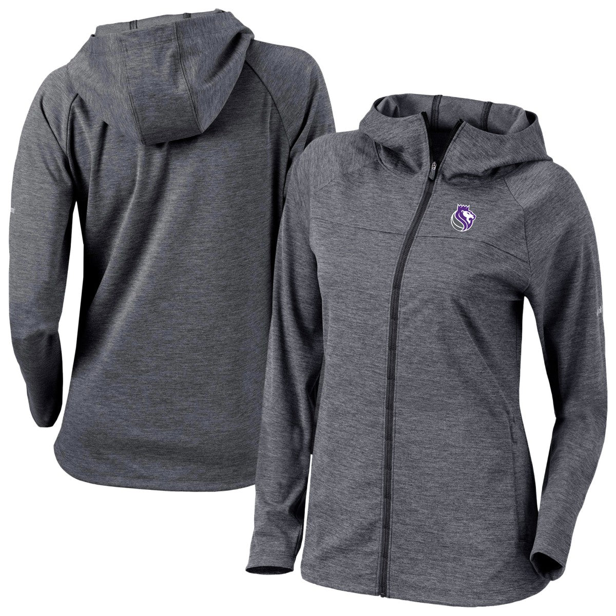 Sacramento Kings Women's Omni-Wick Half Shot Full-Zip Hooded Jacket Black - Columbia outlet