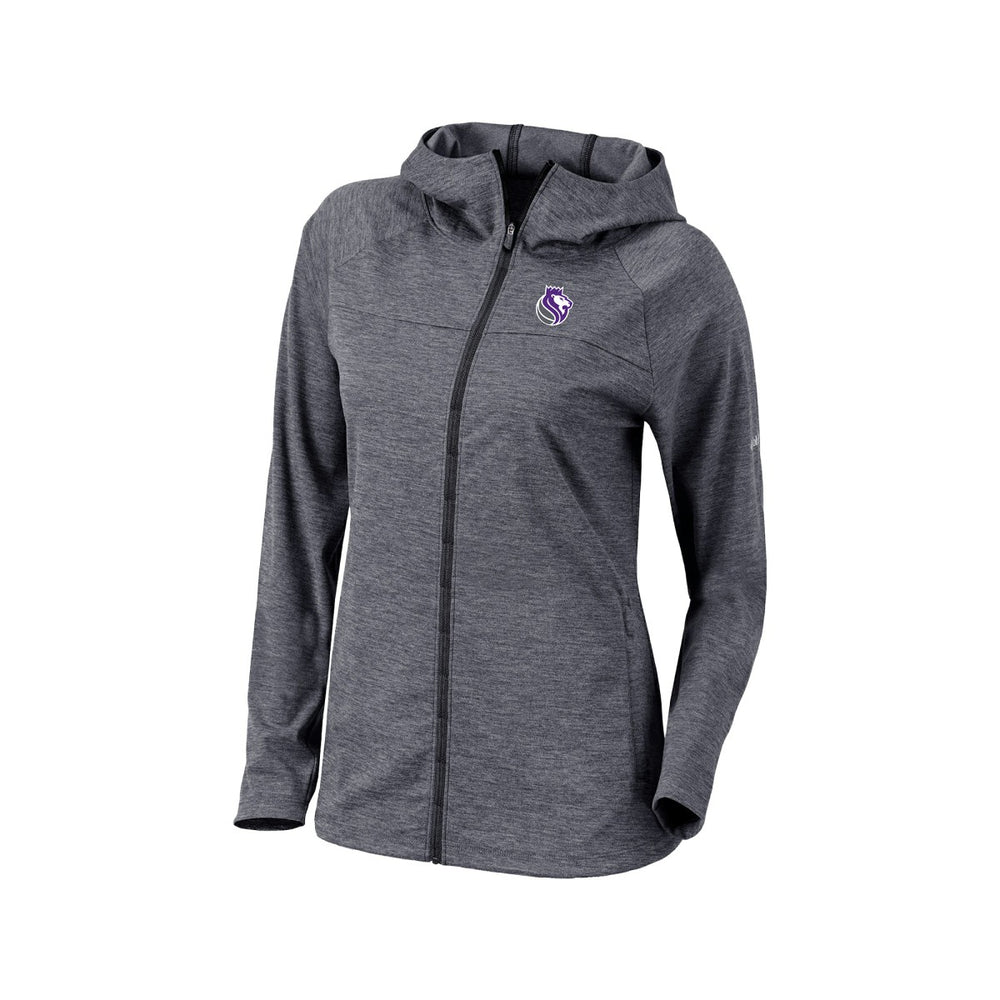 Sacramento Kings Women's Omni-Wick Half Shot Full-Zip Hooded Jacket Black - Columbia outlet