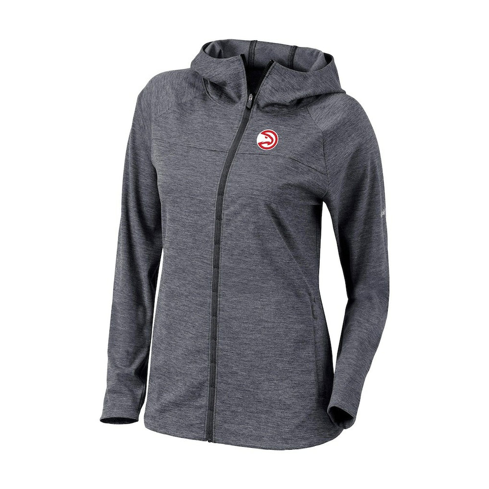 Atlanta Hawks Women's Omni-Wick Half Shot Full-Zip Hooded Jacket Black - Columbia