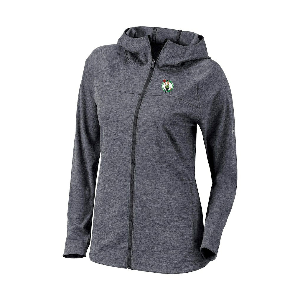 Boston Celtics Women's Omni-Wick Half Shot Full-Zip Hooded Jacket Black - Columbia
