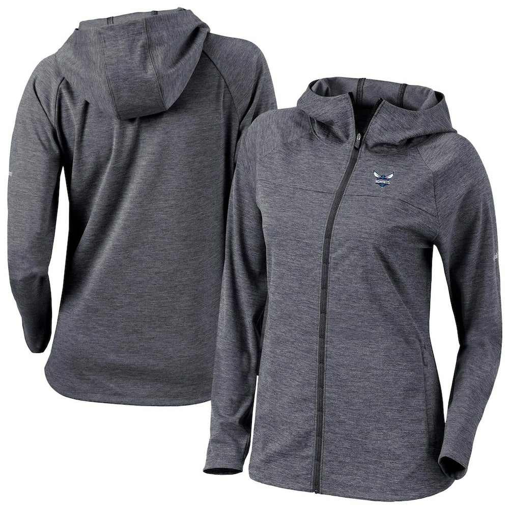 Charlotte Hornets Women's Omni-Wick Half Shot Full-Zip Hooded Jacket Black - Columbia