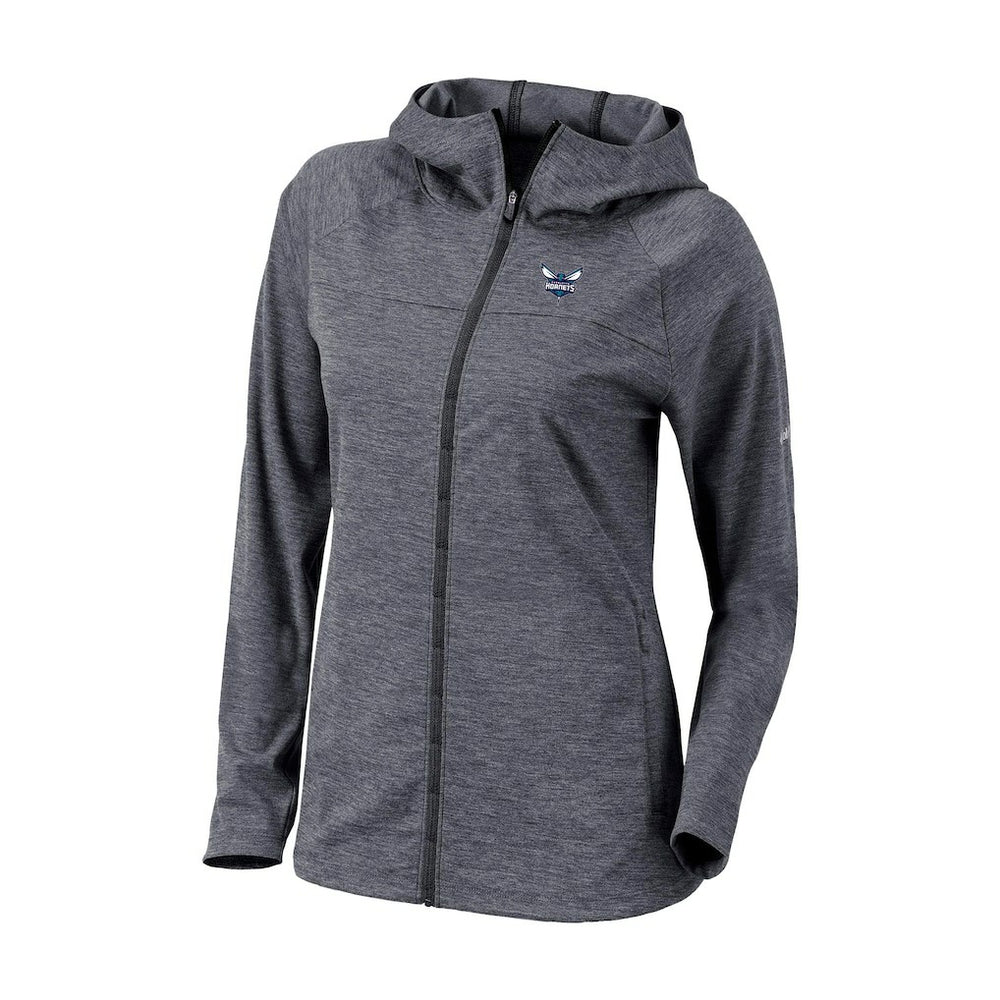 Charlotte Hornets Women's Omni-Wick Half Shot Full-Zip Hooded Jacket Black - Columbia