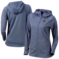 Denver Nuggets Women's Omni-Wick Half Shot Full-Zip Hooded Jacket Navy - Columbia outlet