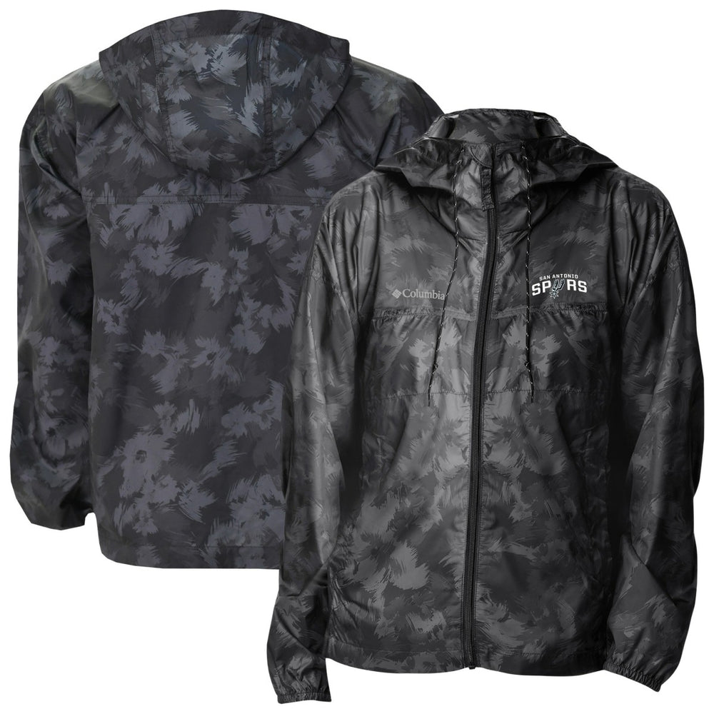 San Antonio Spurs Women's Flash Challenger II Omni-Shade Full-Zip Windbreaker Jacket Black - Columbia