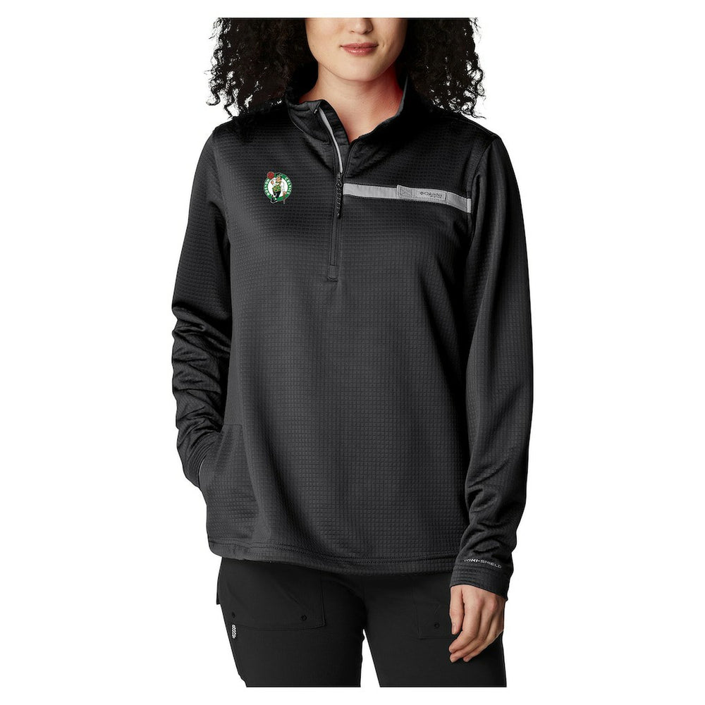 Boston Celtics Women's Skiff Guide Fleece Pullover Top Black - Columbia