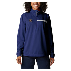 Denver Nuggets Women's Skiff Guide Fleece Pullover Top Navy - Columbia