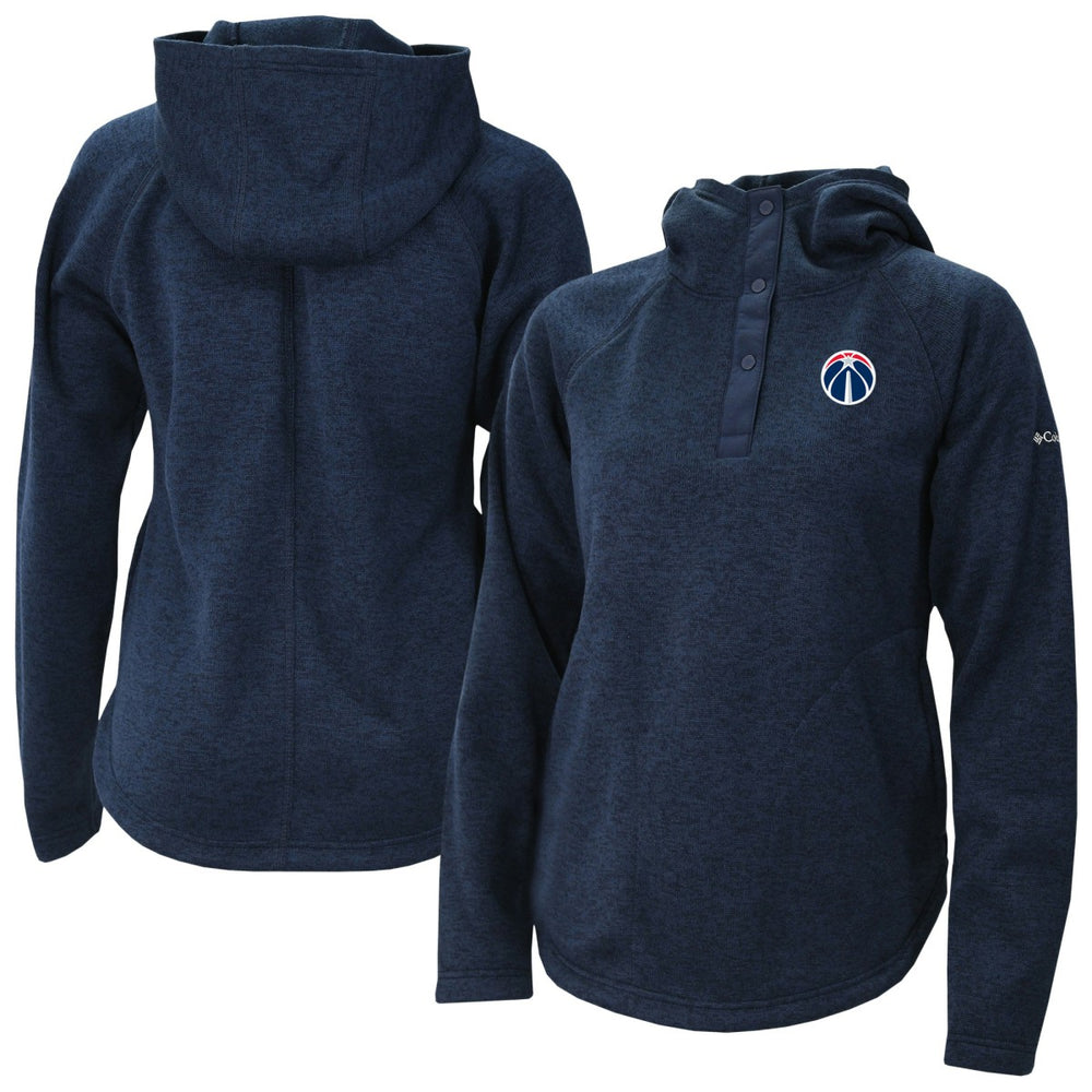 Washington Wizards Women's Sweater Weather Quarter-Snap Hoodie Navy - Columbia