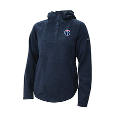 Washington Wizards Women's Sweater Weather Quarter-Snap Hoodie Navy - Columbia