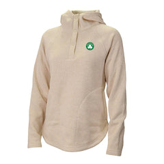 Boston Celtics Women's Sweater Weather Quarter-Snap Hoodie Natural - Columbia