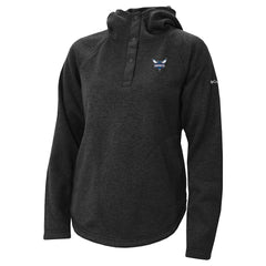 Charlotte Hornets Women's Sweater Weather Quarter-Snap Hoodie Black - Columbia