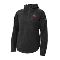 Cleveland Cavaliers Women's Sweater Weather Quarter-Snap Hoodie Black - Columbia