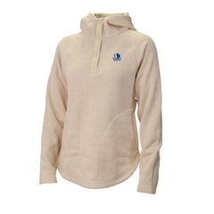 Dallas Mavericks Women's Sweater Weather Quarter-Snap Hoodie White - Columbia
