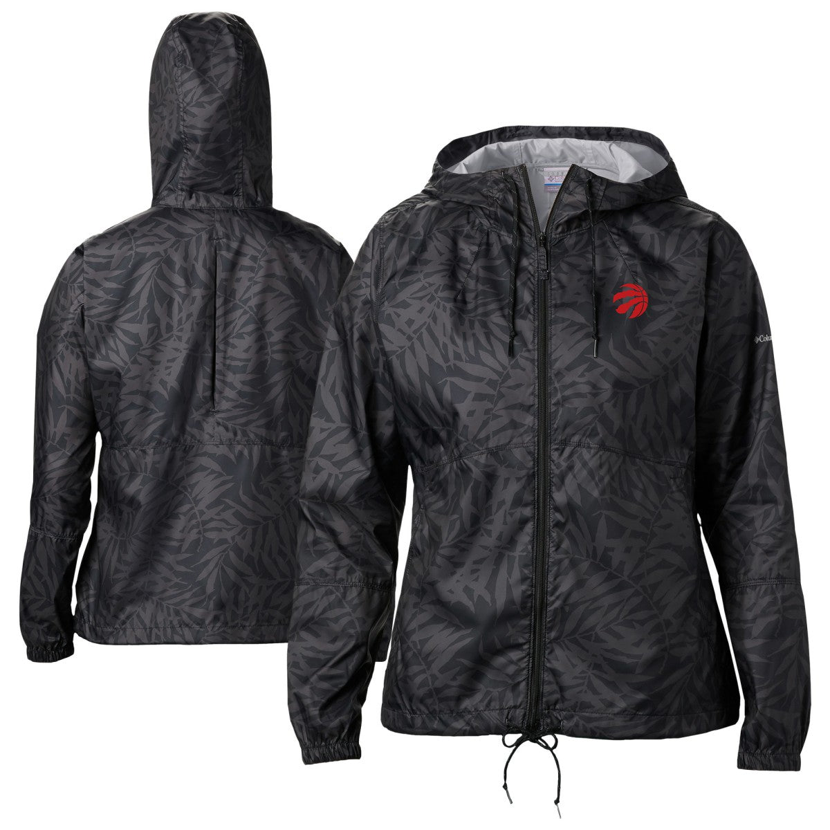 Toronto Raptors Women's Flash Forward Windbreaker Black - Columbia