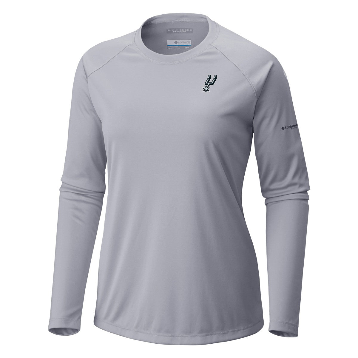 San Antonio Spurs Women's Tidal Tee II Long Sleeve T-Shirt Gray - Columbia