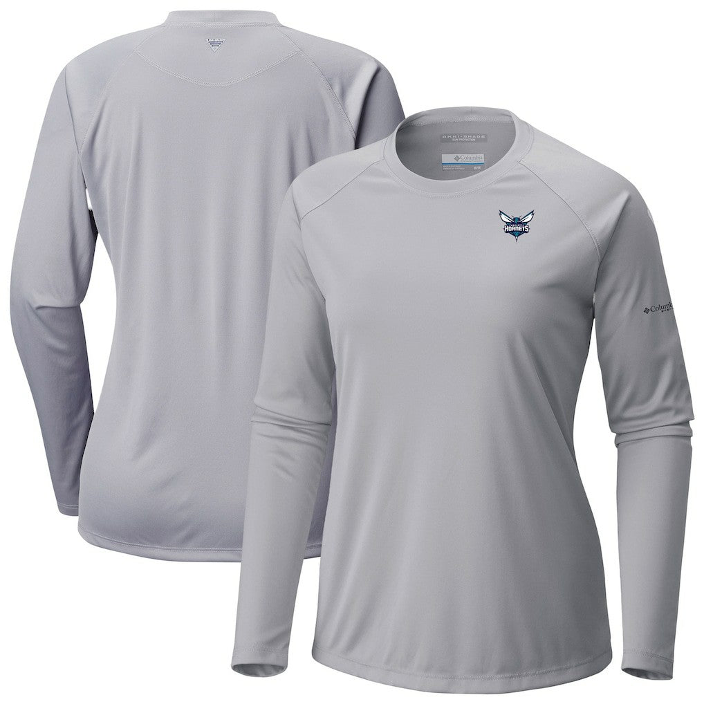 Charlotte Hornets Women's Tidal Tee II Long Sleeve T-Shirt Gray - Columbia