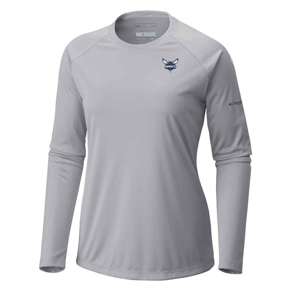 Charlotte Hornets Women's Tidal Tee II Long Sleeve T-Shirt Gray - Columbia
