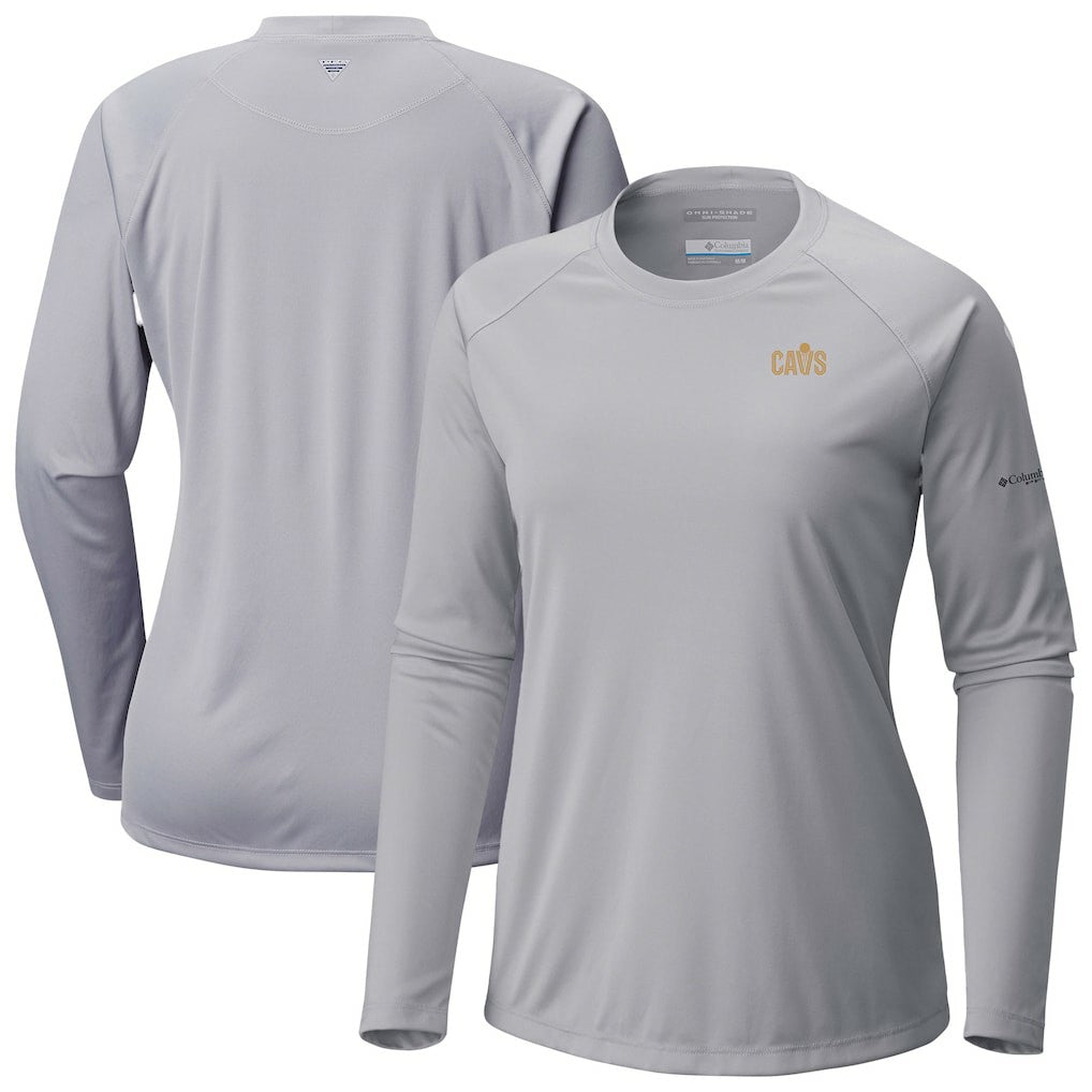 Cleveland Cavaliers Women's Tidal Tee II Long Sleeve T-Shirt Gray - Columbia