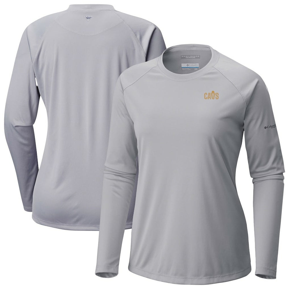 Cleveland Cavaliers Women's Tidal Tee II Long Sleeve T-Shirt Gray - Columbia