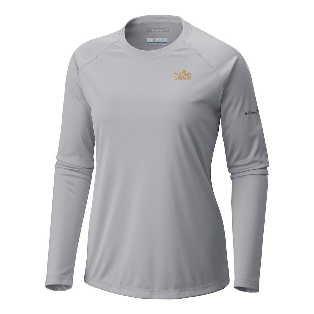 Cleveland Cavaliers Women's Tidal Tee II Long Sleeve T-Shirt Gray - Columbia