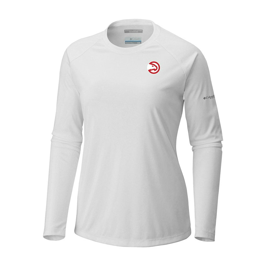 Atlanta Hawks Women's Tidal Tee II Long Sleeve T-Shirt White - Columbia
