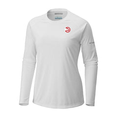 Atlanta Hawks Women's Tidal Tee II Long Sleeve T-Shirt White - Columbia