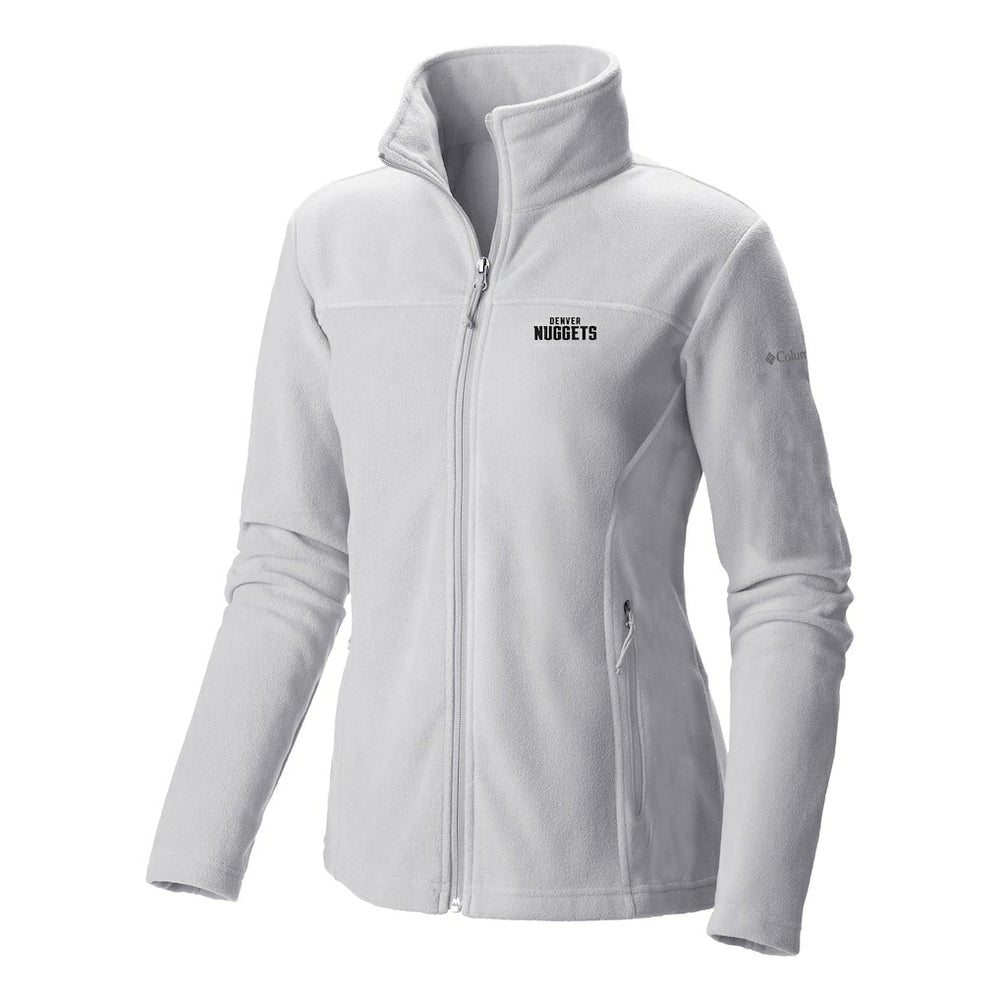 Denver Nuggets Women's Give & Go II Fleece Full-Zip Jacket White - Columbia