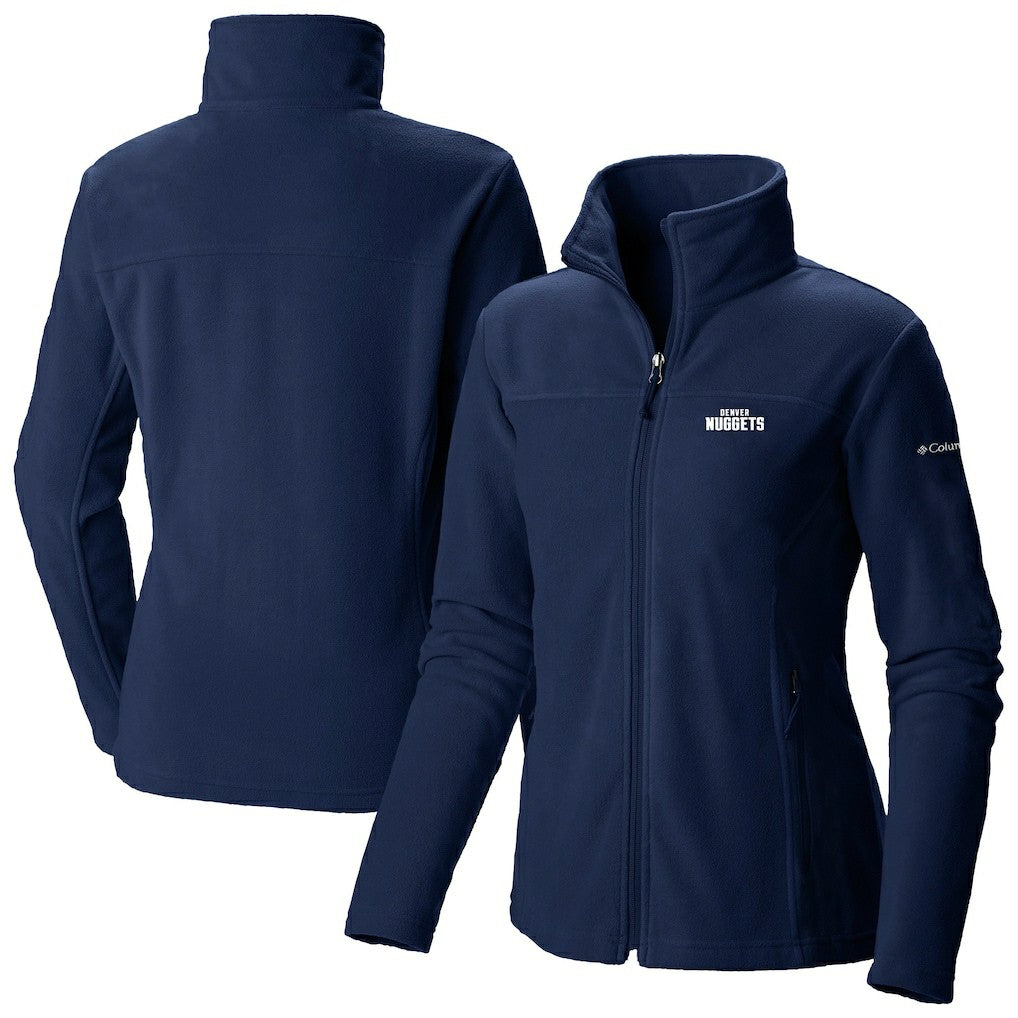 Denver Nuggets Women's Give & Go II Fleece Full-Zip Jacket Navy - Columbia