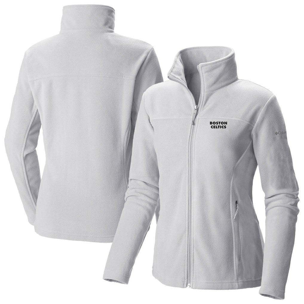 Boston Celtics Women's Give & Go II Fleece Full-Zip Jacket White - Columbia outlet
