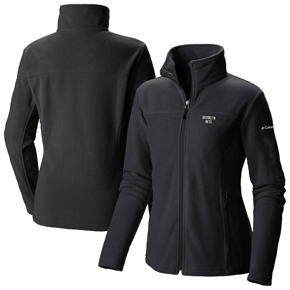Brooklyn Nets Women's Give & Go II Fleece Full-Zip Jacket Black - Columbia