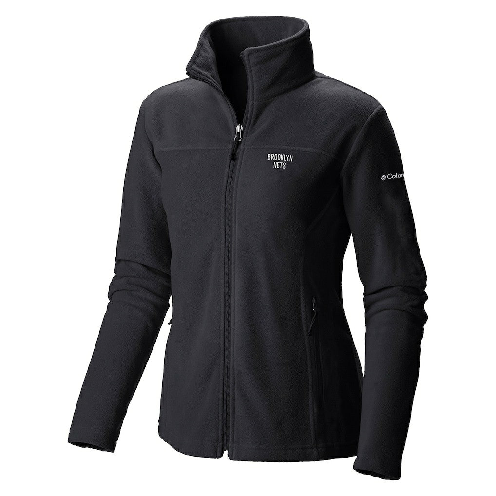 Brooklyn Nets Women's Give & Go II Fleece Full-Zip Jacket Black - Columbia