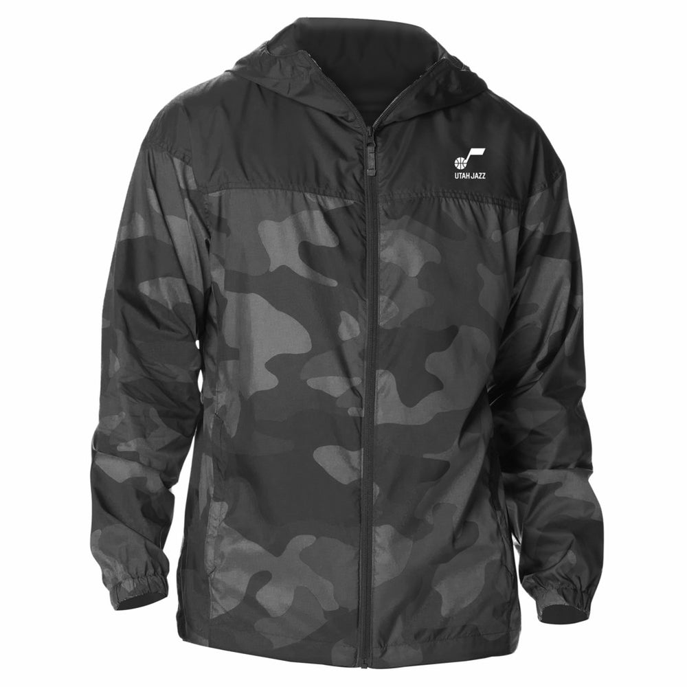 Utah Jazz Flash Challenger Windbreaker Jacket Black - Columbia