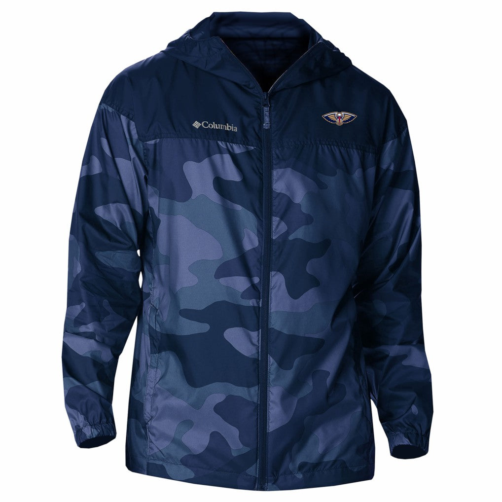 New Orleans Pelicans Flash Challenger Windbreaker Jacket Navy - Columbia