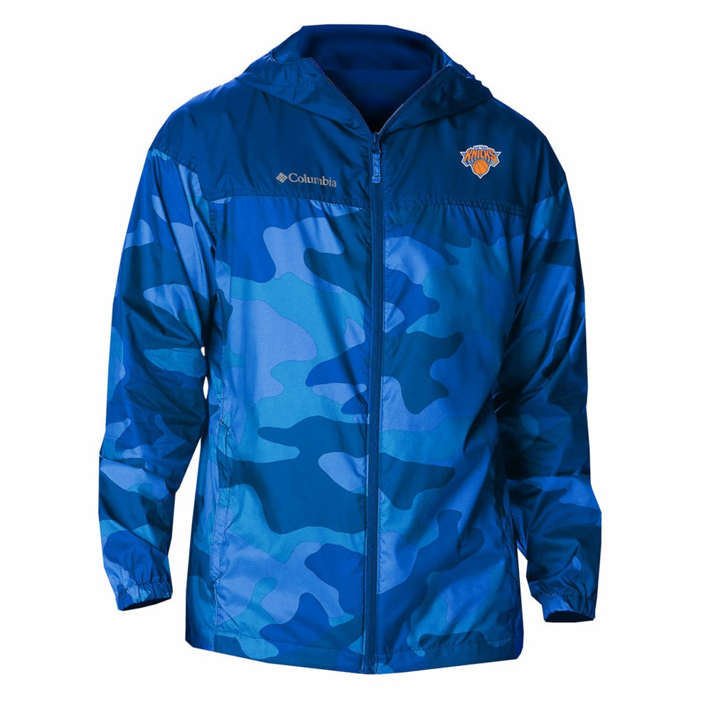 New York Knicks Flash Challenger Windbreaker Jacket Blue - Columbia
