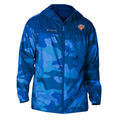 New York Knicks Flash Challenger Windbreaker Jacket Blue - Columbia
