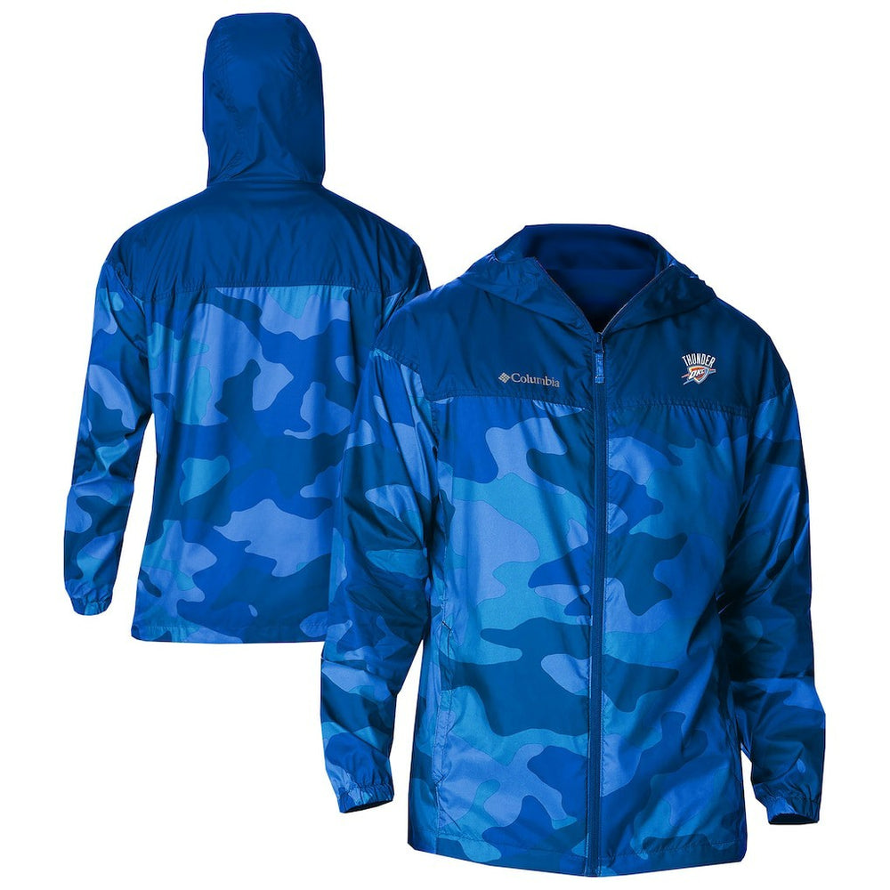 Oklahoma City Thunder Flash Challenger Windbreaker Jacket Blue - Columbia