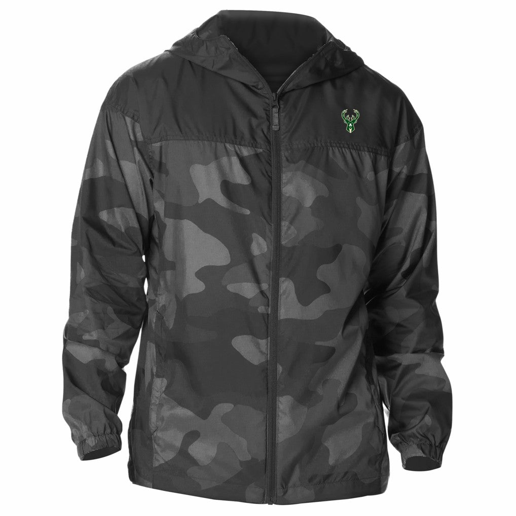 Milwaukee Bucks Flash Challenger Windbreaker Jacket Black - Columbia
