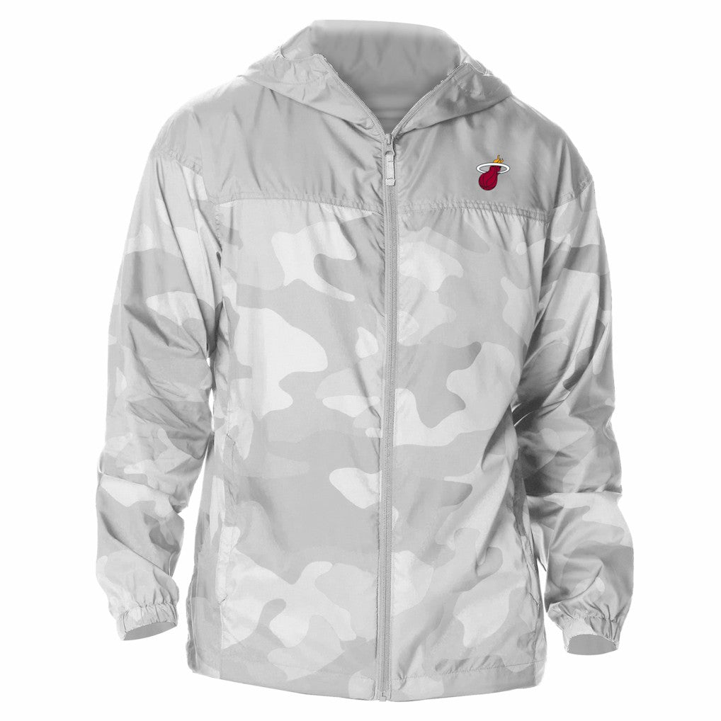 Miami Heat Flash Challenger Windbreaker Jacket Gray - Columbia