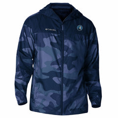 Minnesota Timberwolves Flash Challenger Windbreaker Jacket Navy - Columbia
