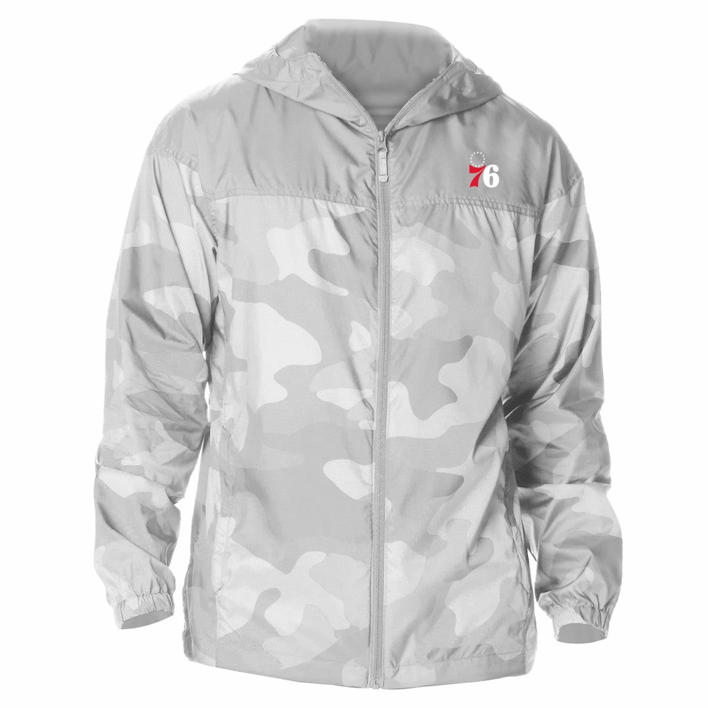 Philadelphia 76ers Flash Challenger Windbreaker Jacket Gray - Columbia outlet