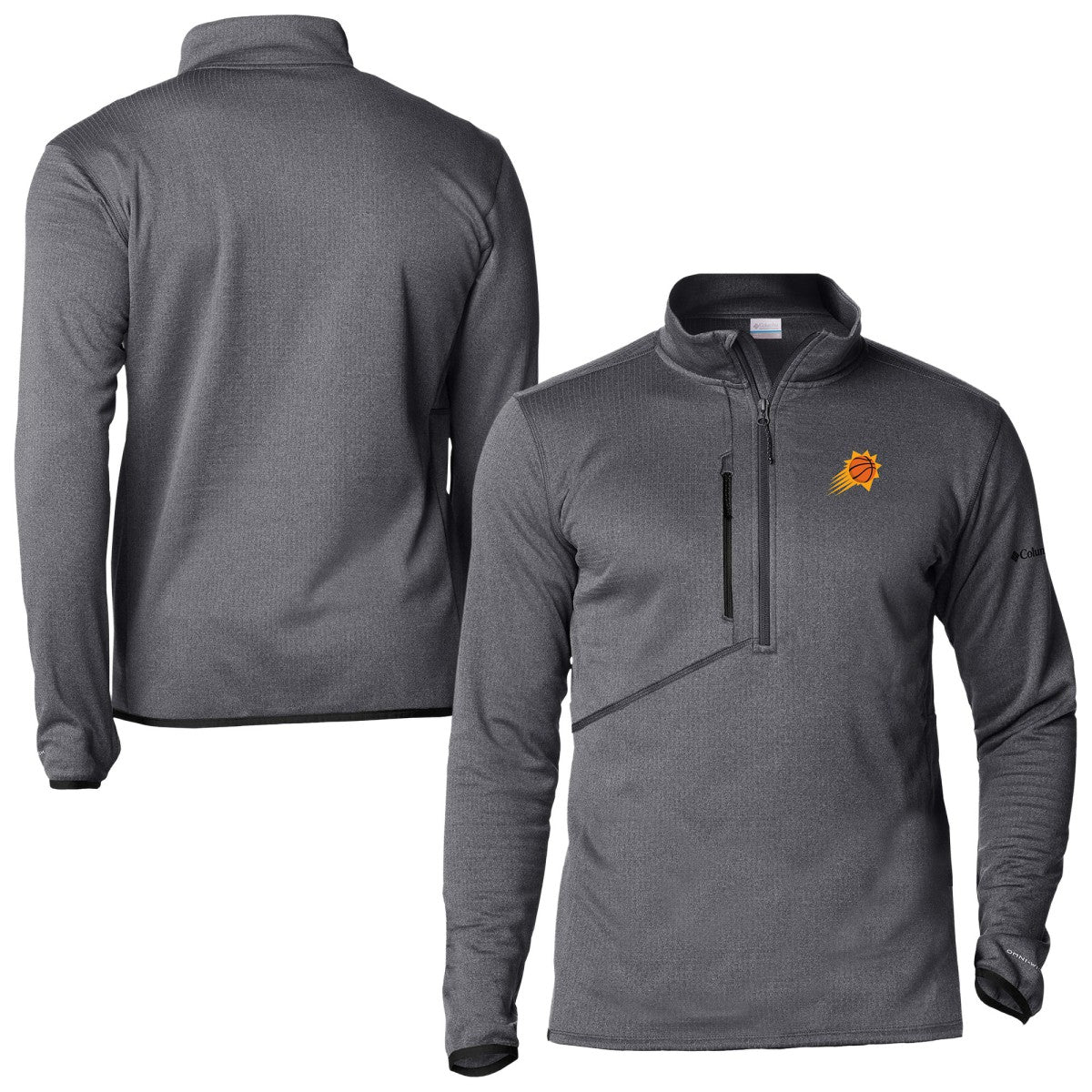 Phoenix Suns Park View Fleece Half-Zip Top Black - Columbia