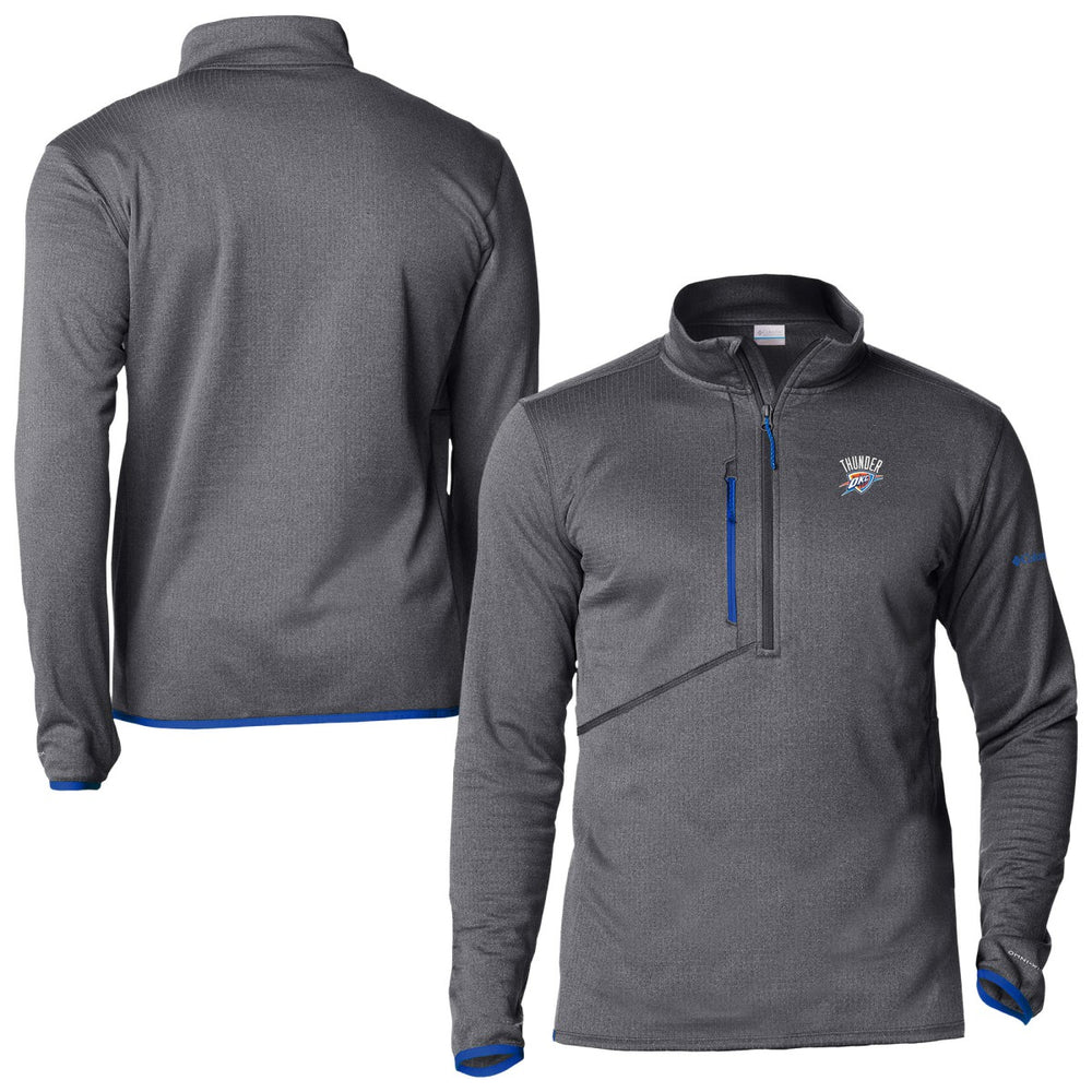 Oklahoma City Thunder Park View Fleece Half-Zip Top Blue - Columbia