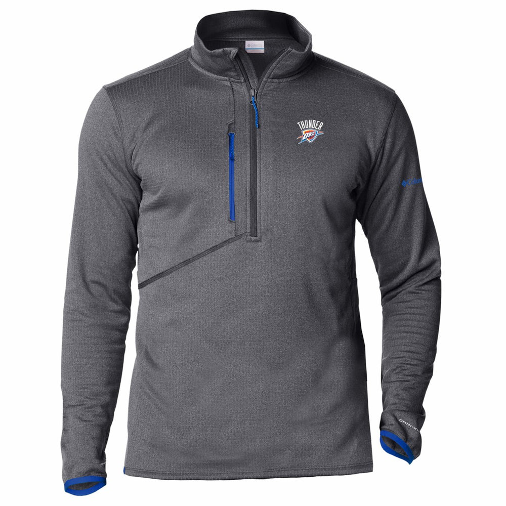 Oklahoma City Thunder Park View Fleece Half-Zip Top Blue - Columbia