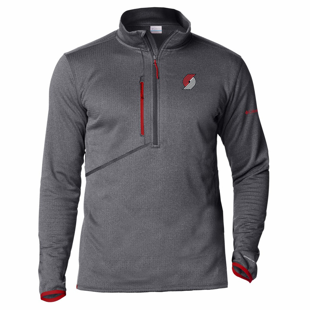 Portland Trail Blazers Park View Fleece Half-Zip Top Red - Columbia
