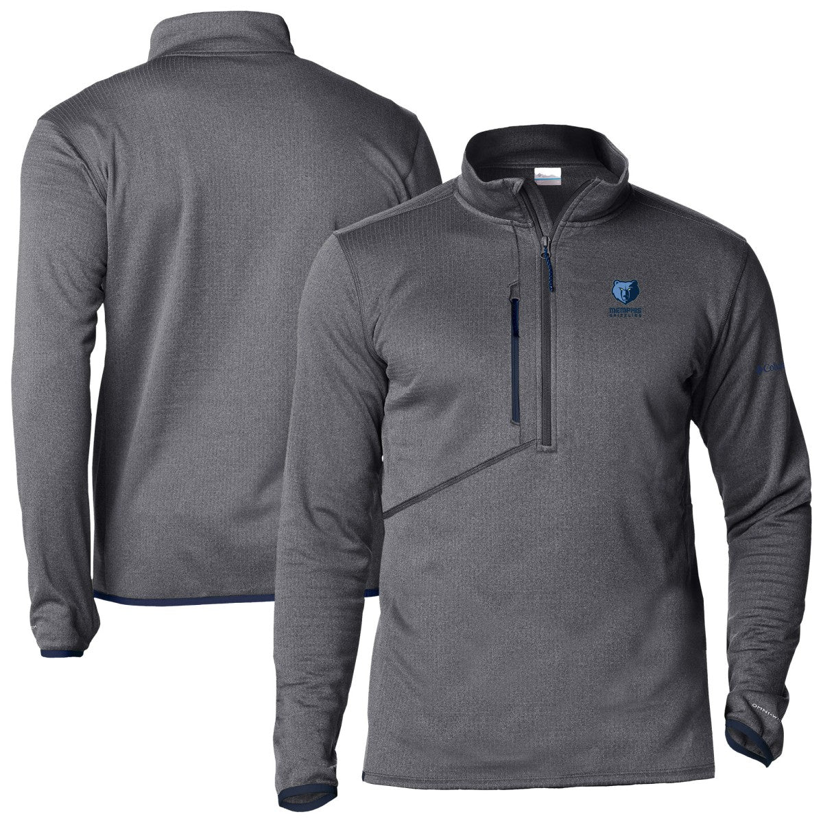 Memphis Grizzlies Park View Fleece Half-Zip Top Gray - Columbia
