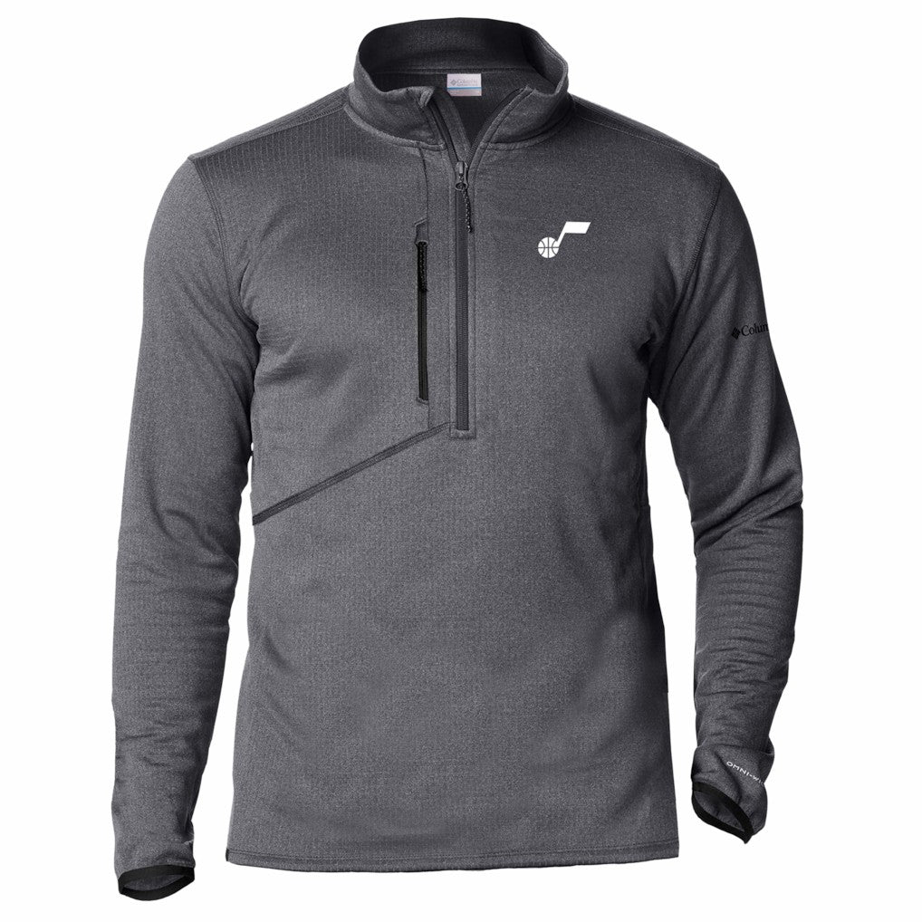 Utah Jazz Park View Fleece Half-Zip Top Black - Columbia