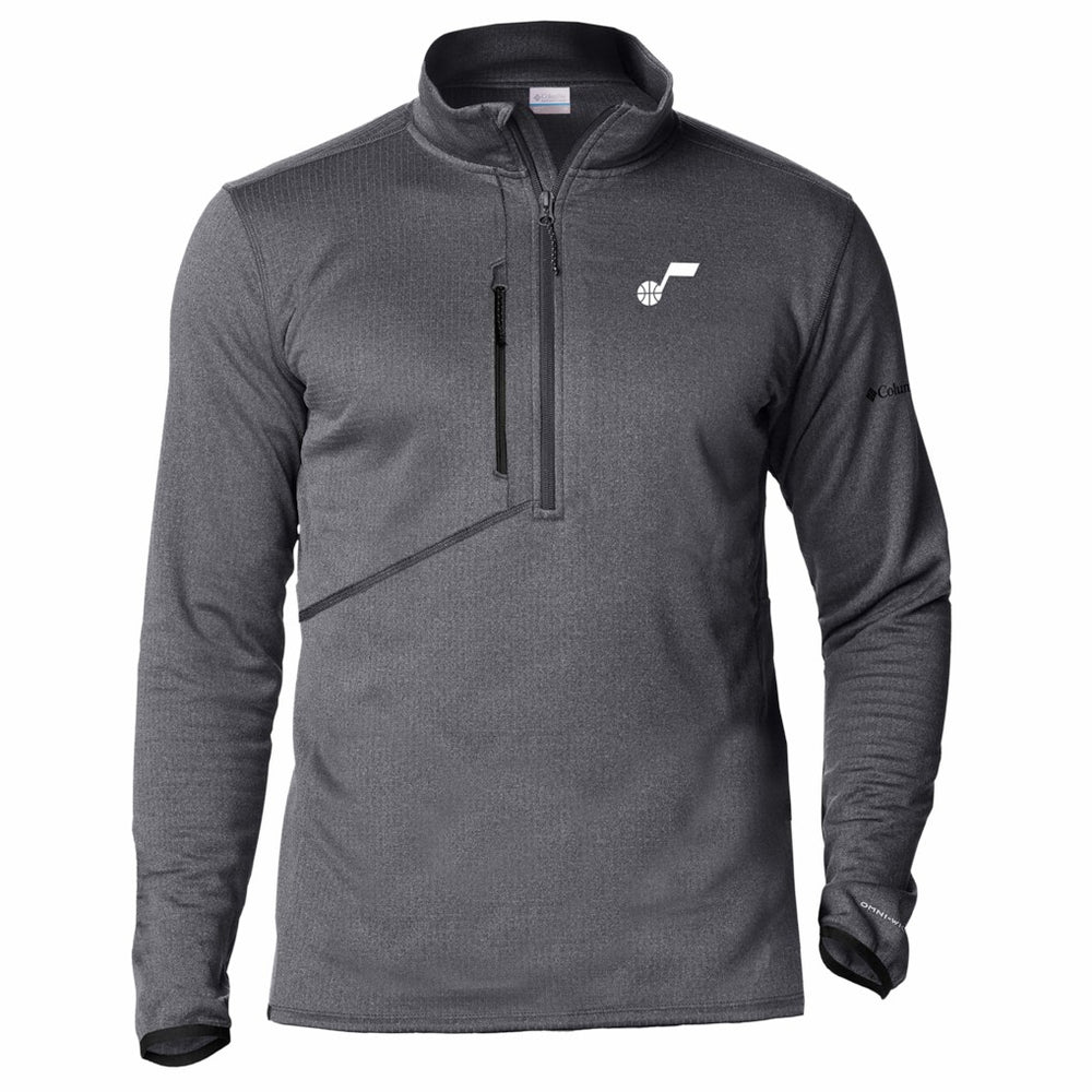 Utah Jazz Park View Fleece Half-Zip Top Black - Columbia