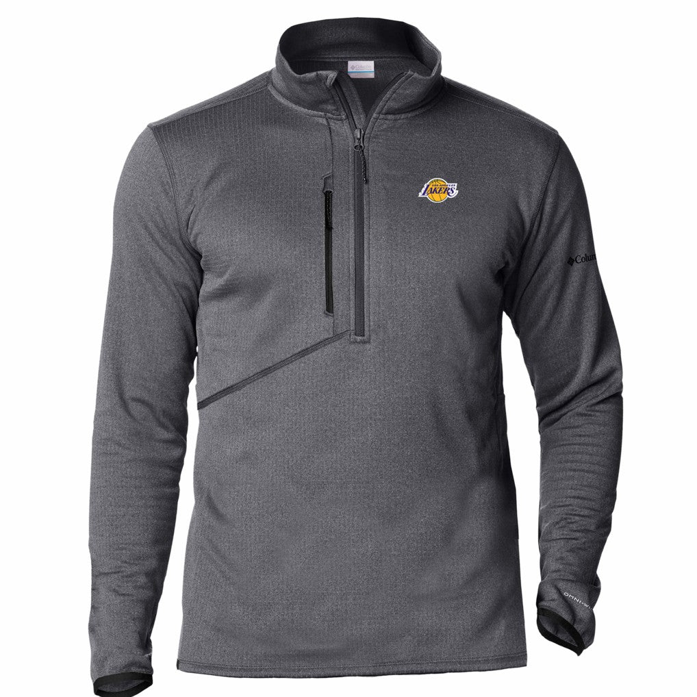 Los Angeles Lakers Park View Fleece Half-Zip Top Black - Columbia